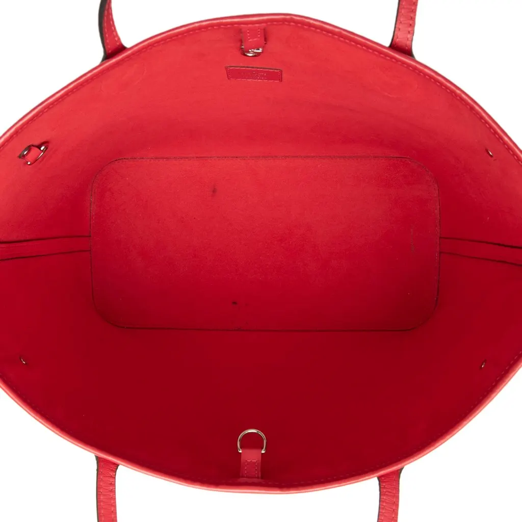 Louis Vuitton Epi Neverfull MM Red Leather Very good - Model View