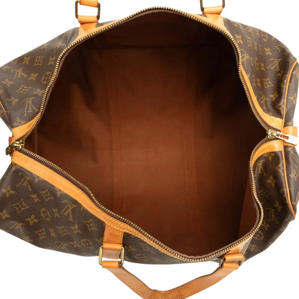 Louis Vuitton Monogram Sac Souple 55 Brown Canvas Good - Model View