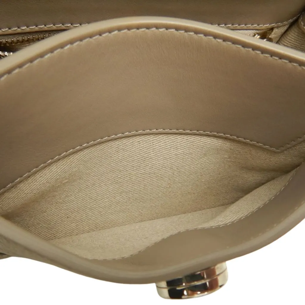 Chloé Mini Leather Tess Day Satchel Beige Leather Very good - Model View