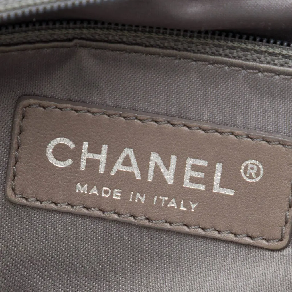 Chanel Metallic Perforated Lambskin Hollywood Accordion Flap Gold Leather Very good - Box View