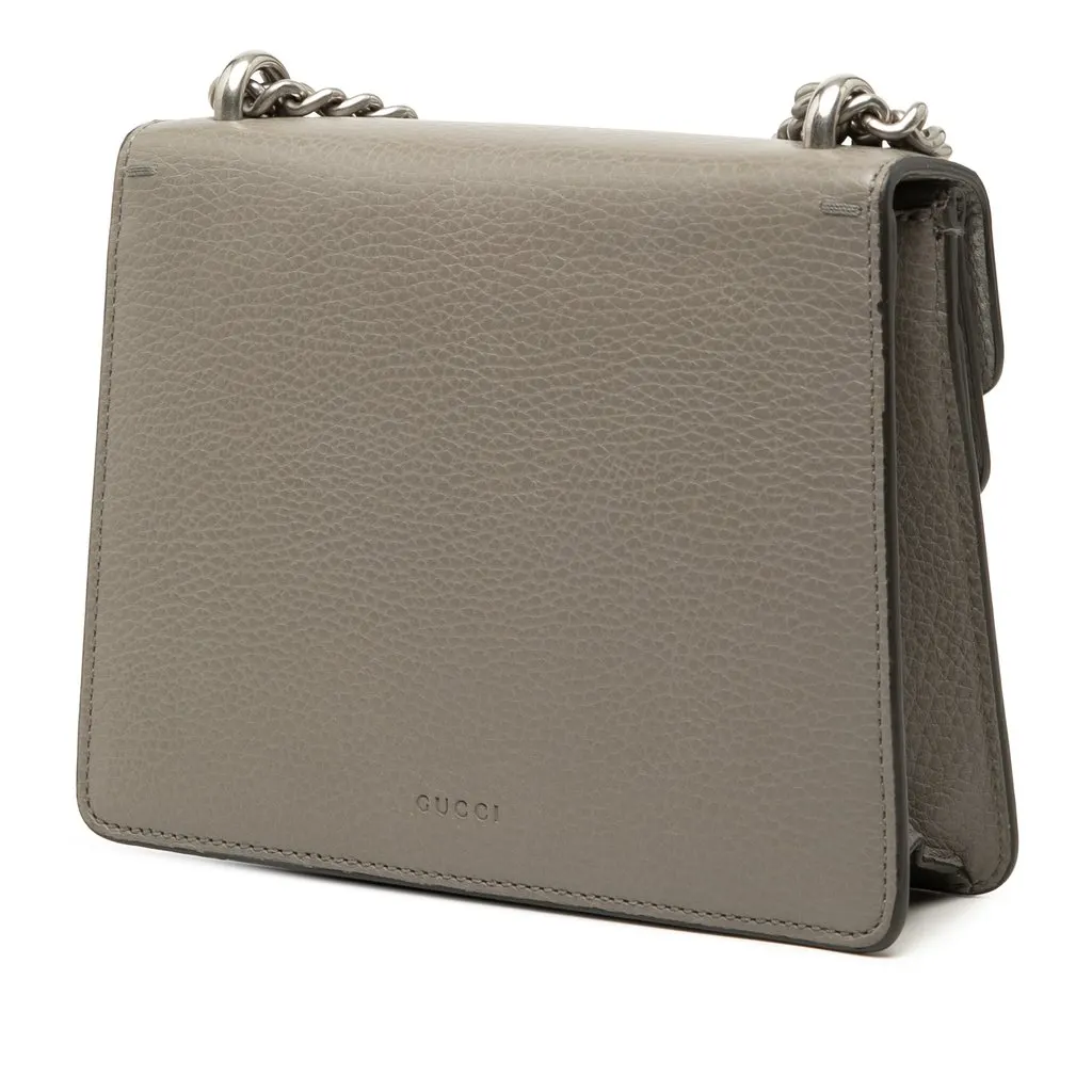 Gucci Small Leather Dionysus Crossbody Brown Leather Very good - Back View