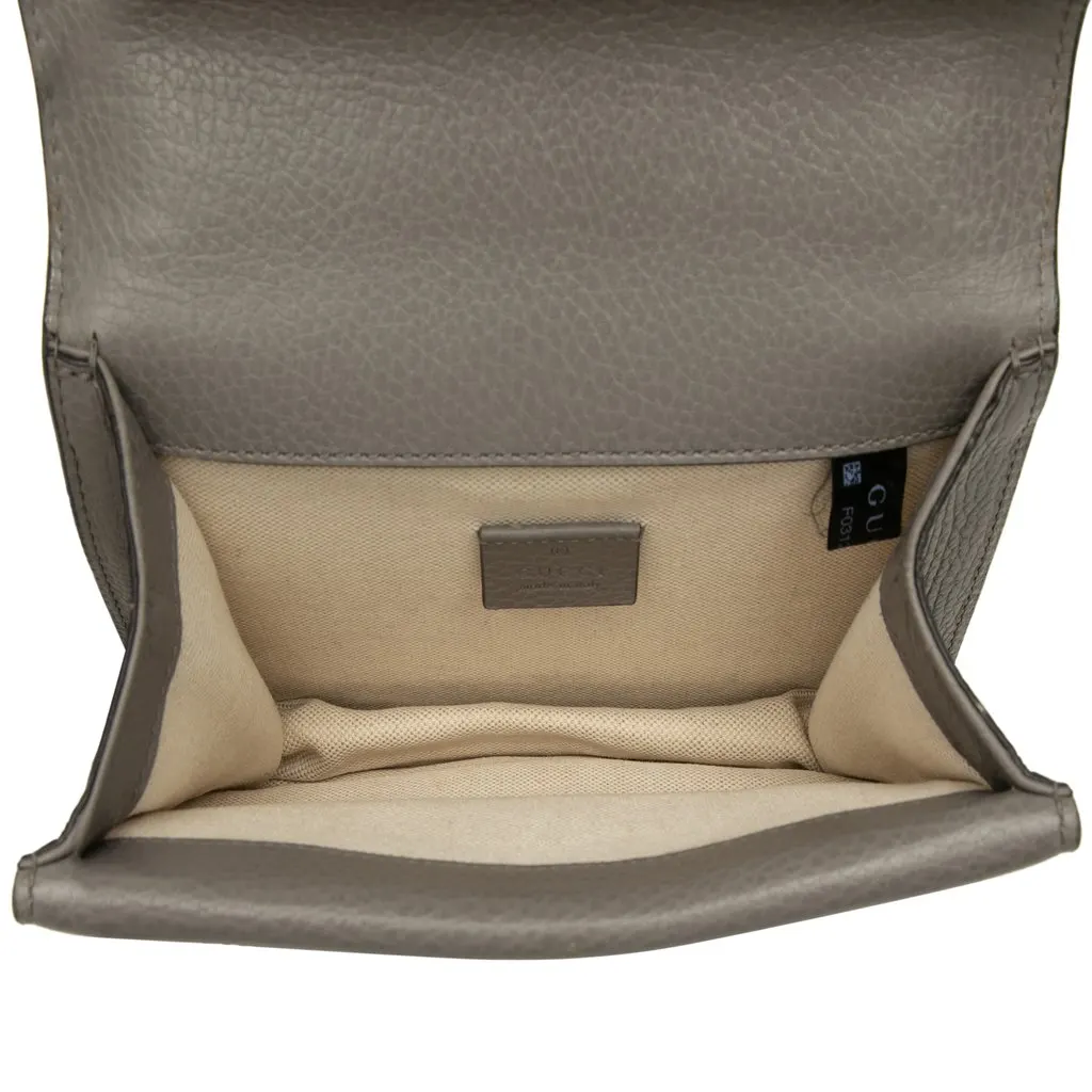 Gucci Small Leather Dionysus Crossbody Brown Leather Very good - Model View