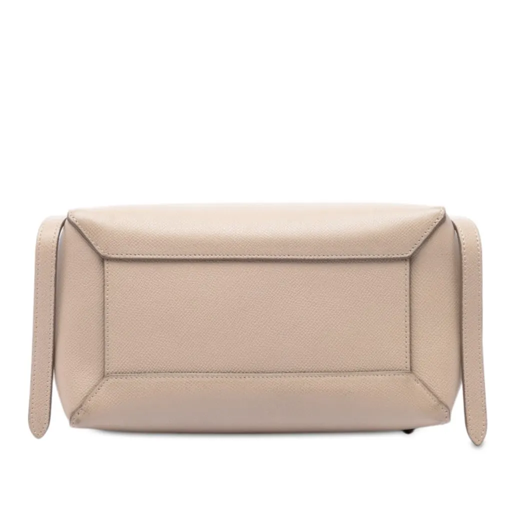 Celine Micro Grained Calfskin Belt Bag Beige Leather Very good - Inside View
