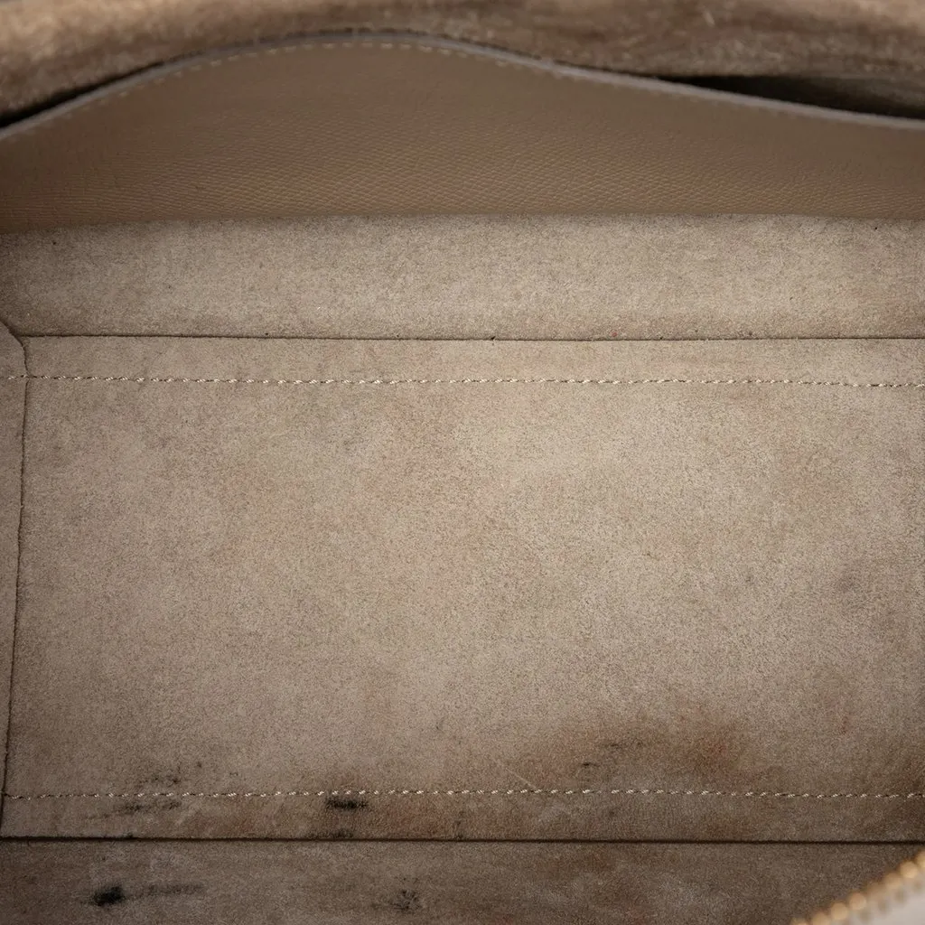 Celine Micro Grained Calfskin Belt Bag Beige Leather Very good - Model View