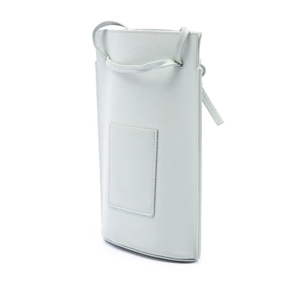 Loewe Calfskin Dice Pocket Crossbody White Leather Very good - Back View