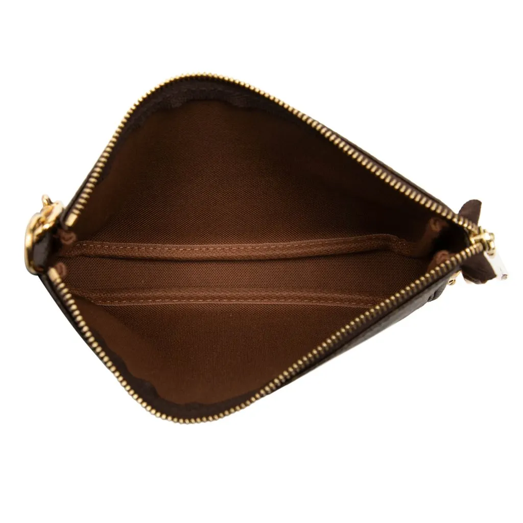Louis Vuitton Monogram Mini Pochette Accessoires Brown Canvas Very good - Model View