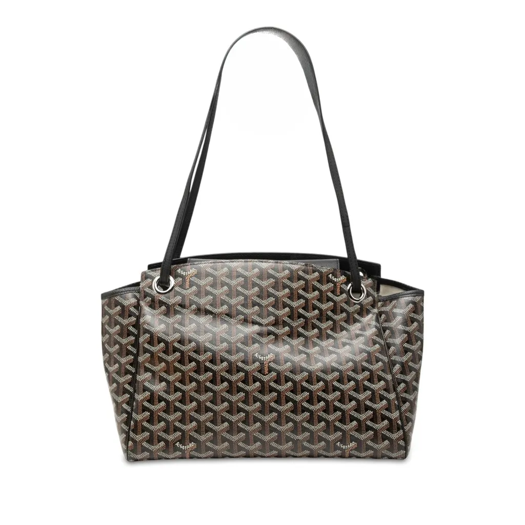 Goyard Goyardine Rouette PM Black Canvas Very good - Front View