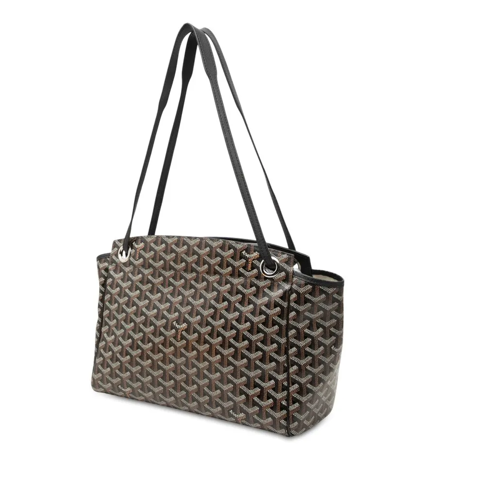 Goyard Goyardine Rouette PM Black Canvas Very good - Back View