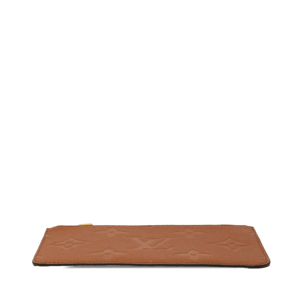 Louis Vuitton Monogram Empreinte Giant Neverfull MM Pouch Brown Leather Very good - Inside View