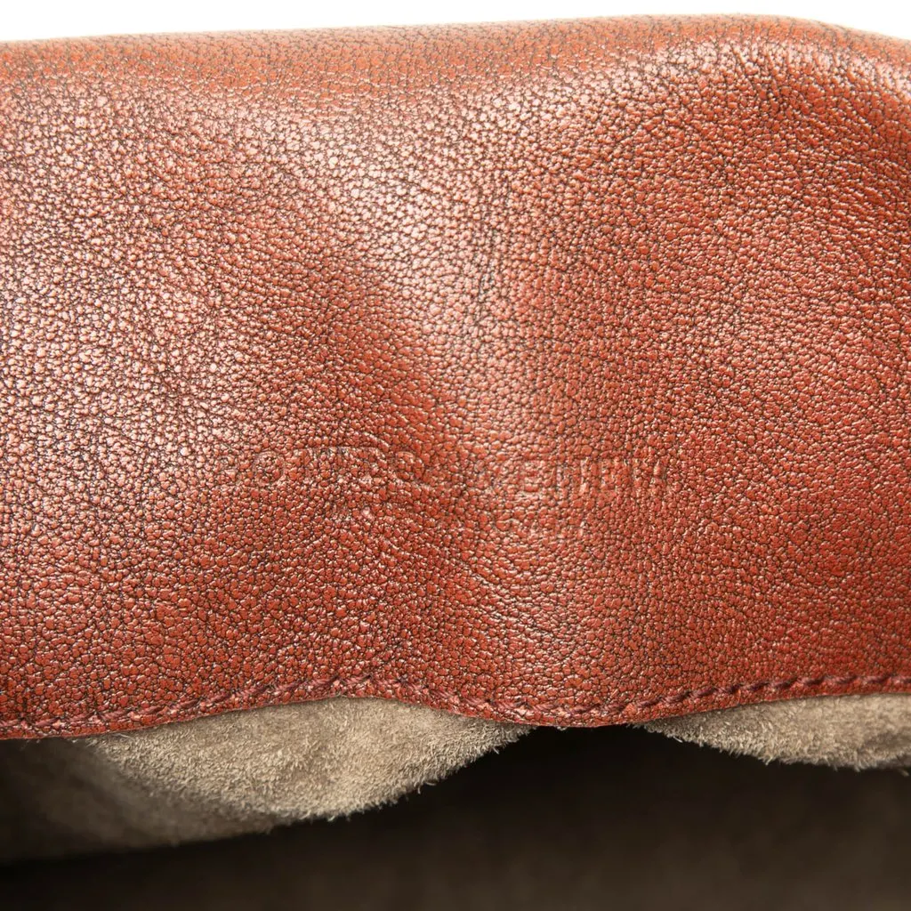 Bottega Veneta Intrecciato Trimmed Nappa Double Flap Shoulder Bag Brown Leather Good - Box View