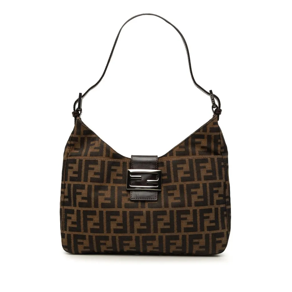 Fendi Zucca Canvas Shoulder Bag