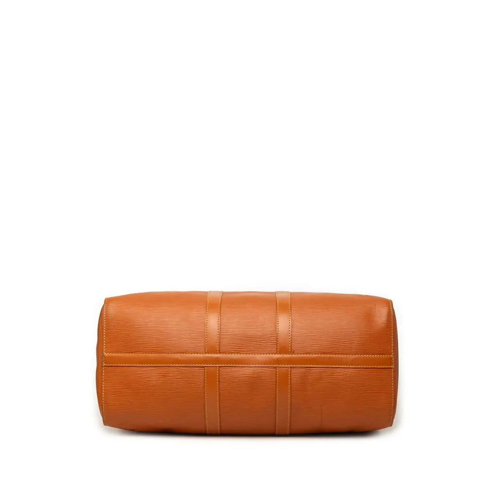 Louis Vuitton Epi Keepall 45 Brown Leather Very good - Inside View