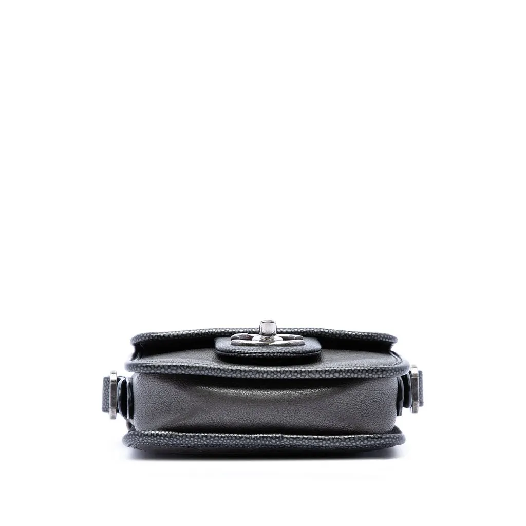 Chanel Paris Bombay Mini Quilted Iridescent Calfskin Back to School Single Flap MultiColor Leather Very good - Inside View