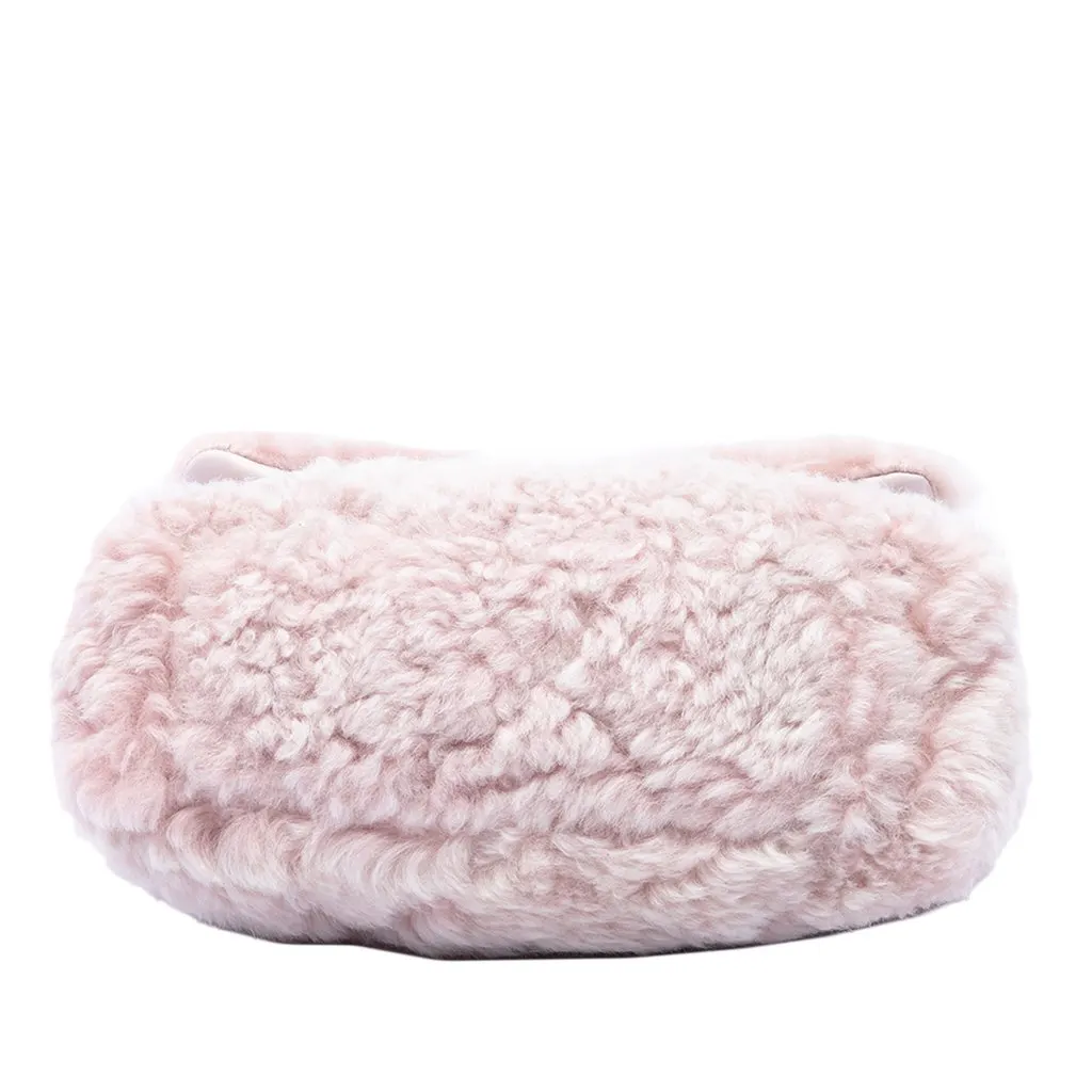 Chanel Medium Shearling 19 Flap Pink Shearling Very good - Inside View
