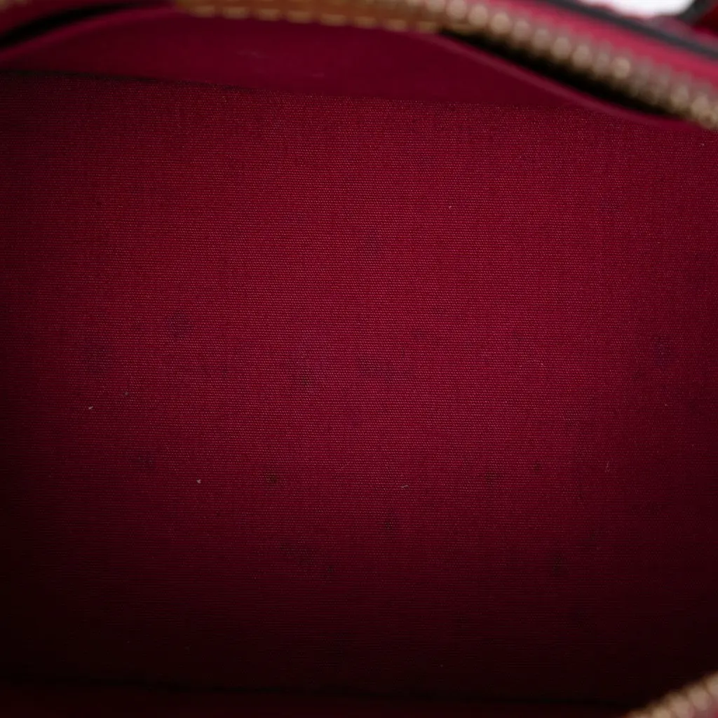 Louis Vuitton Monogram Vernis Alma BB Red Leather Very good - Model View