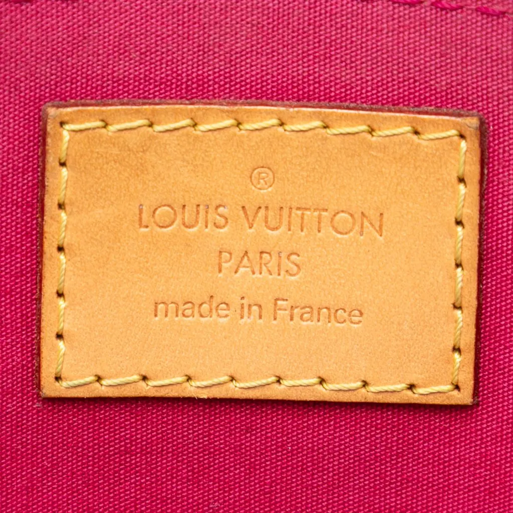 Louis Vuitton Monogram Vernis Alma BB Red Leather Very good - Box View
