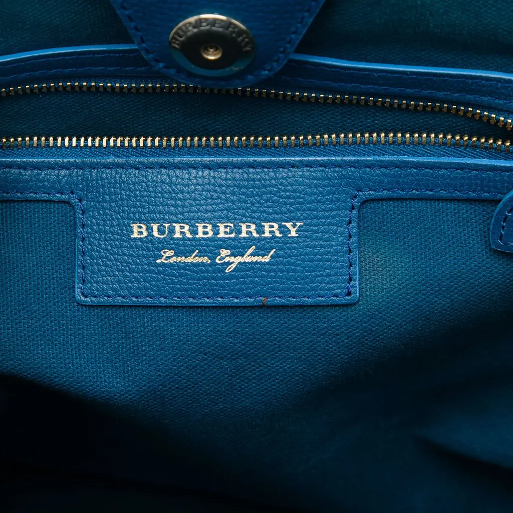 Burberry Small Haymarket Check Coated Canvas Floral Print Canterbury Tote Beige Very good - Box View