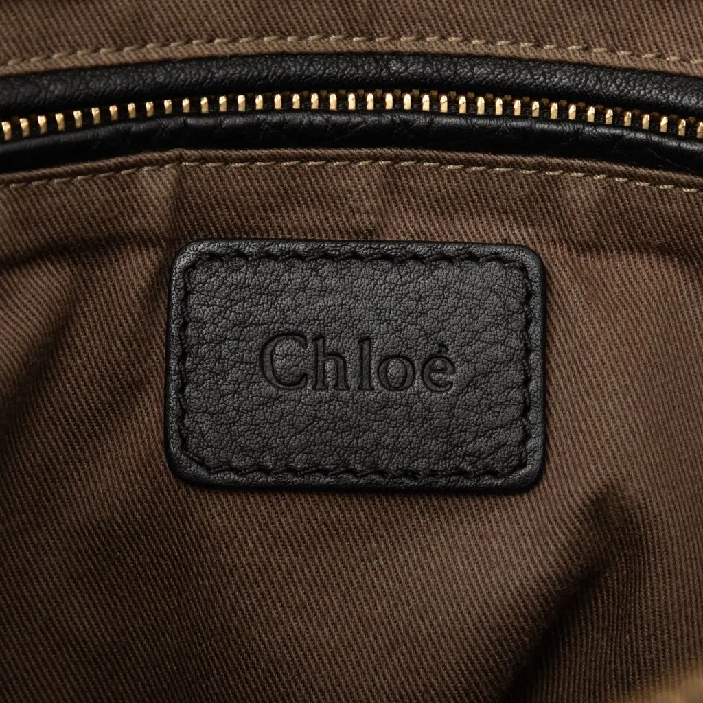 Chloé Medium Leather Marcie Satchel Black Leather Very good - Box View