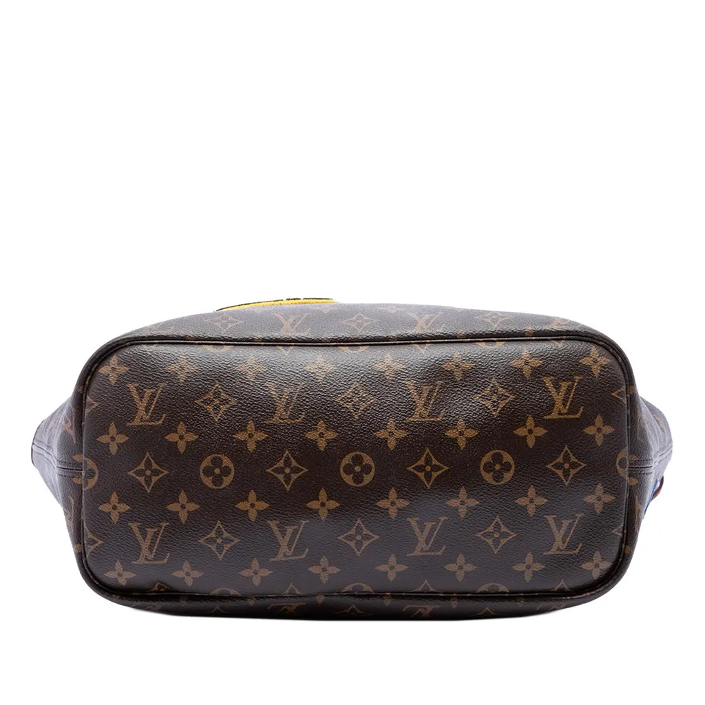 Louis Vuitton Monogram Patches Neverfull MM Brown Very good - Inside View