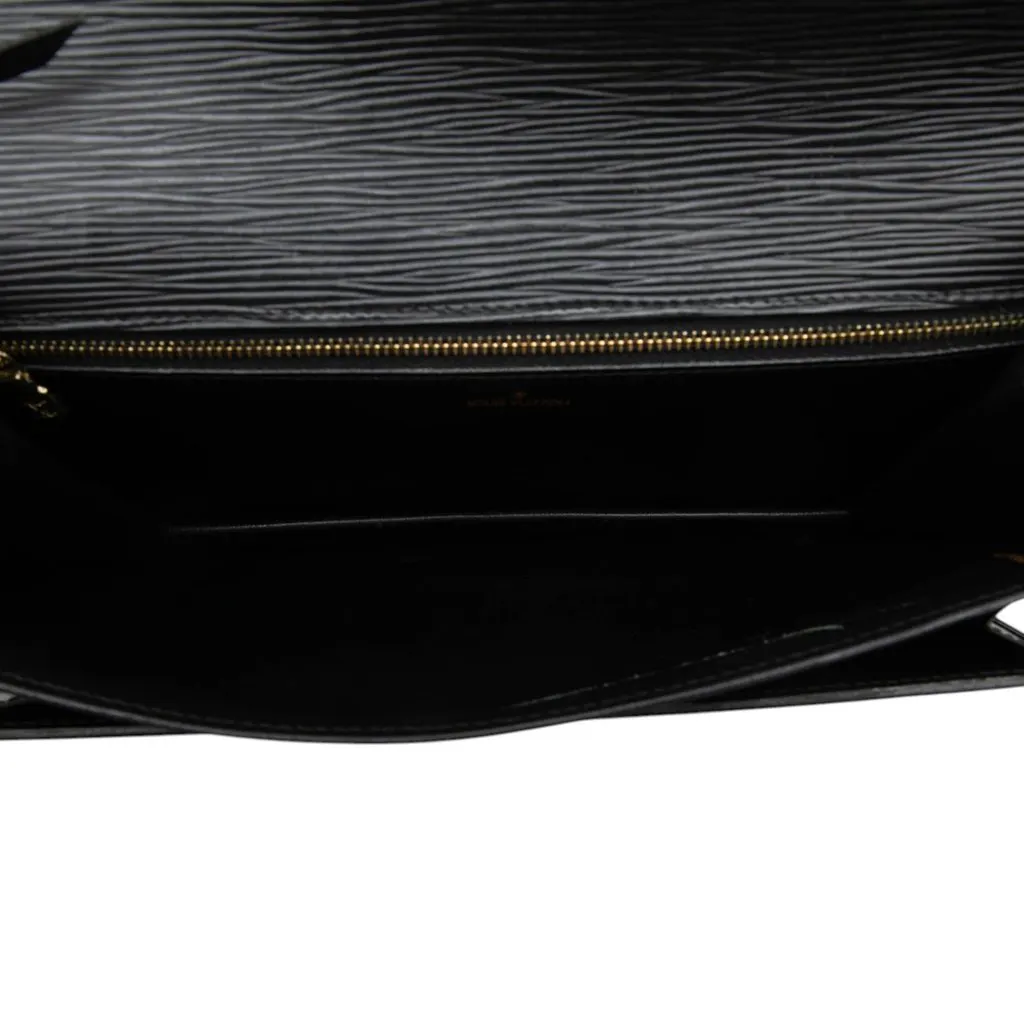 Louis Vuitton Epi Pochette Sellier Dragonne Black Leather Good - Model View