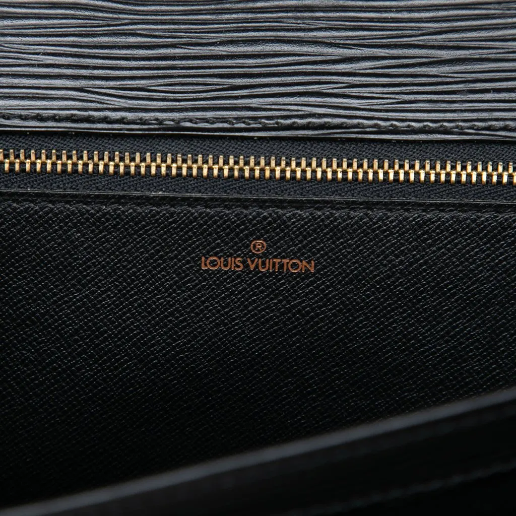 Louis Vuitton Epi Pochette Sellier Dragonne Black Leather Good - Box View