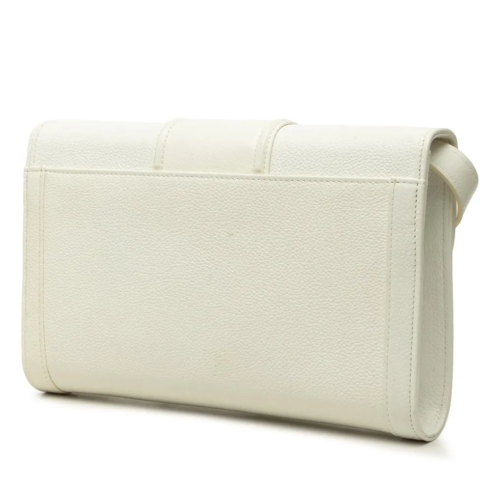 Saint Laurent Leather Crossbody White Leather Very good - Back View