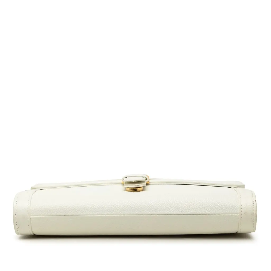 Saint Laurent Leather Crossbody White Leather Very good - Inside View