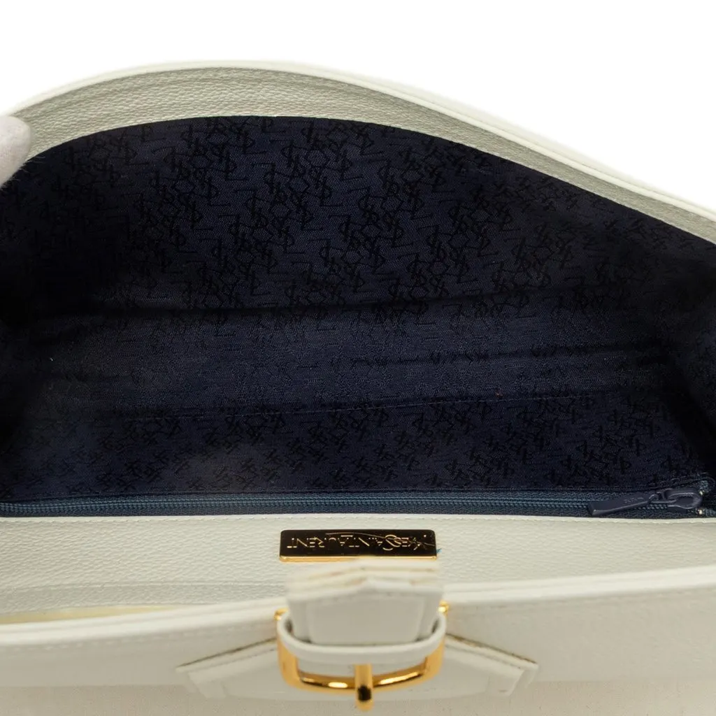 Saint Laurent Leather Crossbody White Leather Very good - Model View