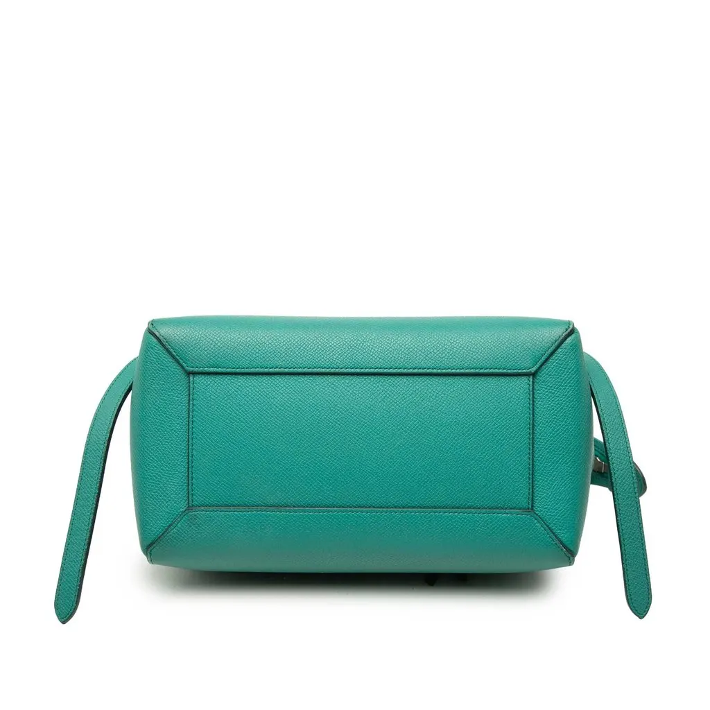 Celine Micro Grained Calfskin Belt Bag Green Leather Very good - Inside View