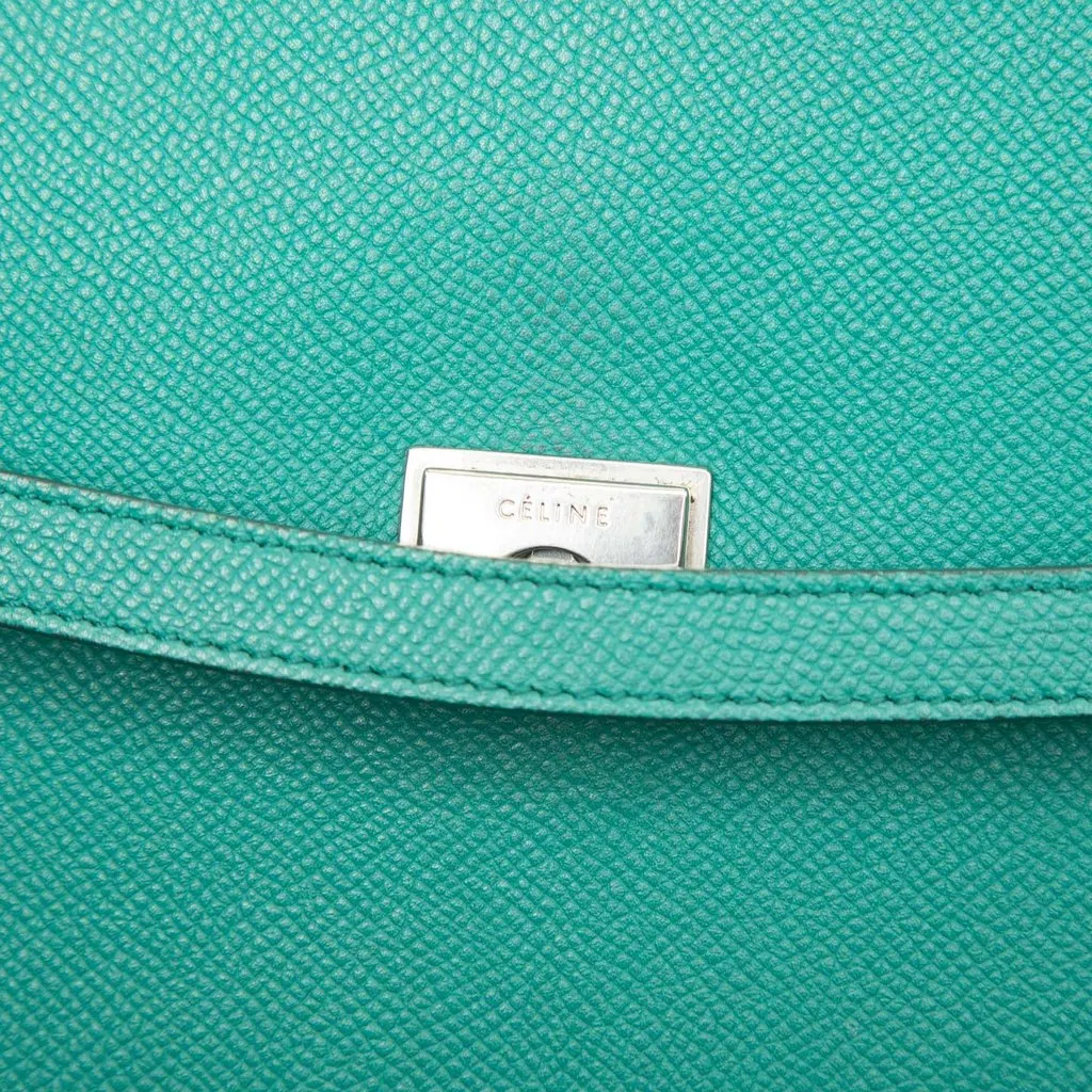 Celine Micro Grained Calfskin Belt Bag Green Leather Very good - Box View