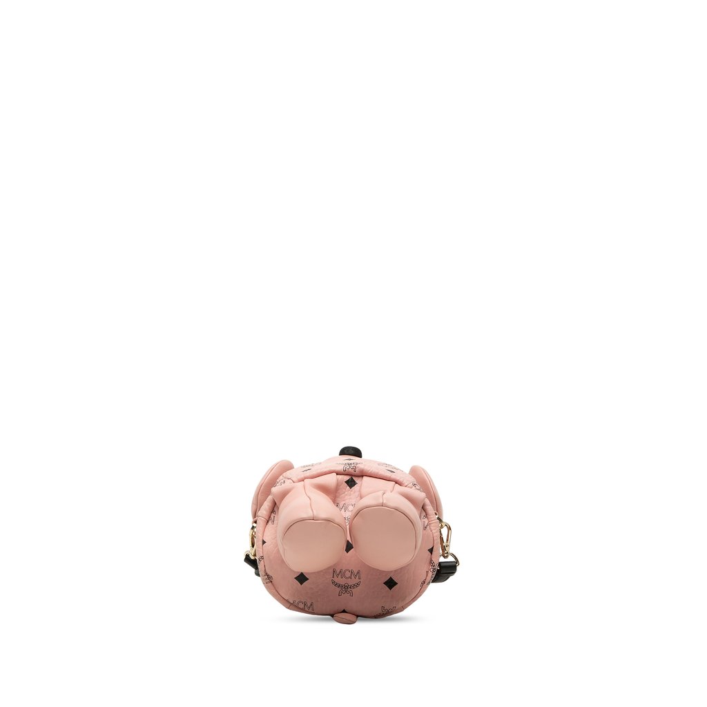 MCM Calfskin and Visetos Coated Canvas Rabbit Zoo Doll Backp
