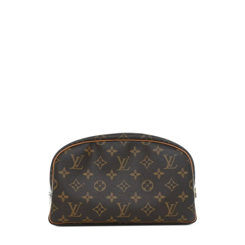 Louis Vuitton Monogram Trousse Toilette 25 Brown Canvas Very good - Back View