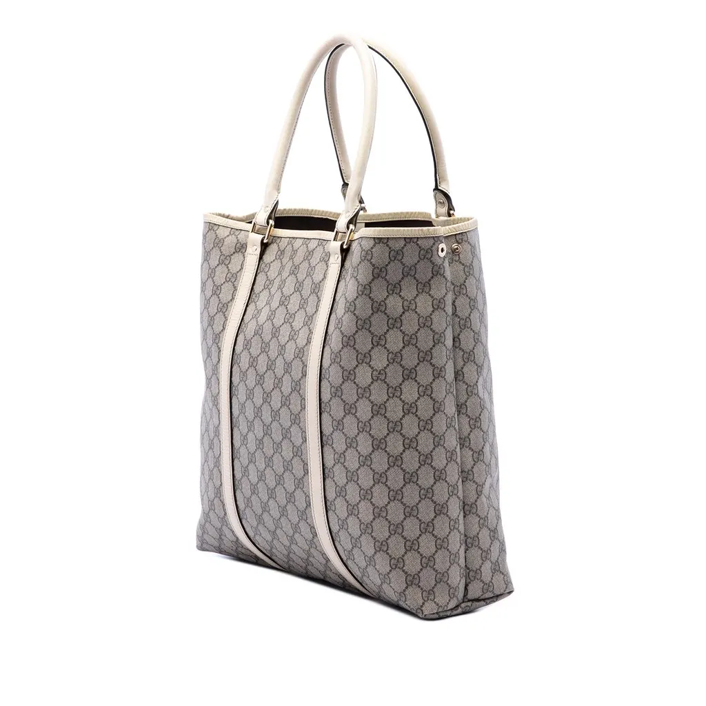 Gucci GG Supreme Joy Vertical Tote Beige Very good - Back View