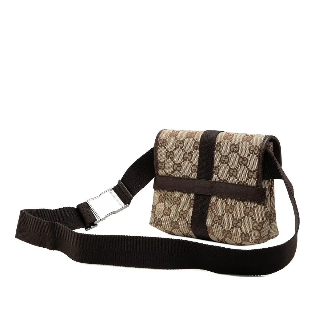 Gucci GG Canvas Belt Bag Beige Very good - Back View