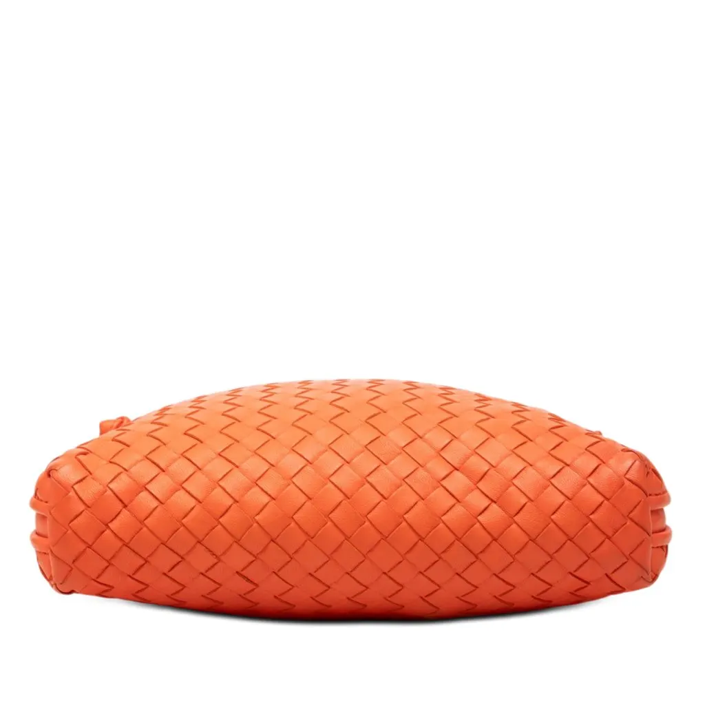 Bottega Veneta Nappa Intrecciato Nodini Crossbody Orange Leather Good - Inside View
