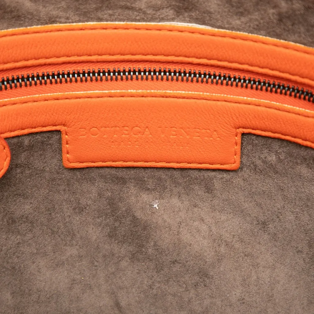 Bottega Veneta Nappa Intrecciato Nodini Crossbody Orange Leather Good - Box View