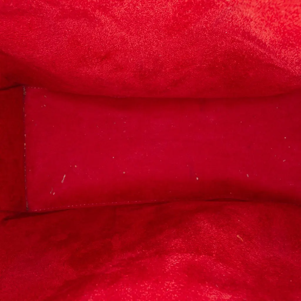 Christian Louboutin Medium Bicolor Grained Calfskin Paloma Spike Tote Red Leather Very good - Model View