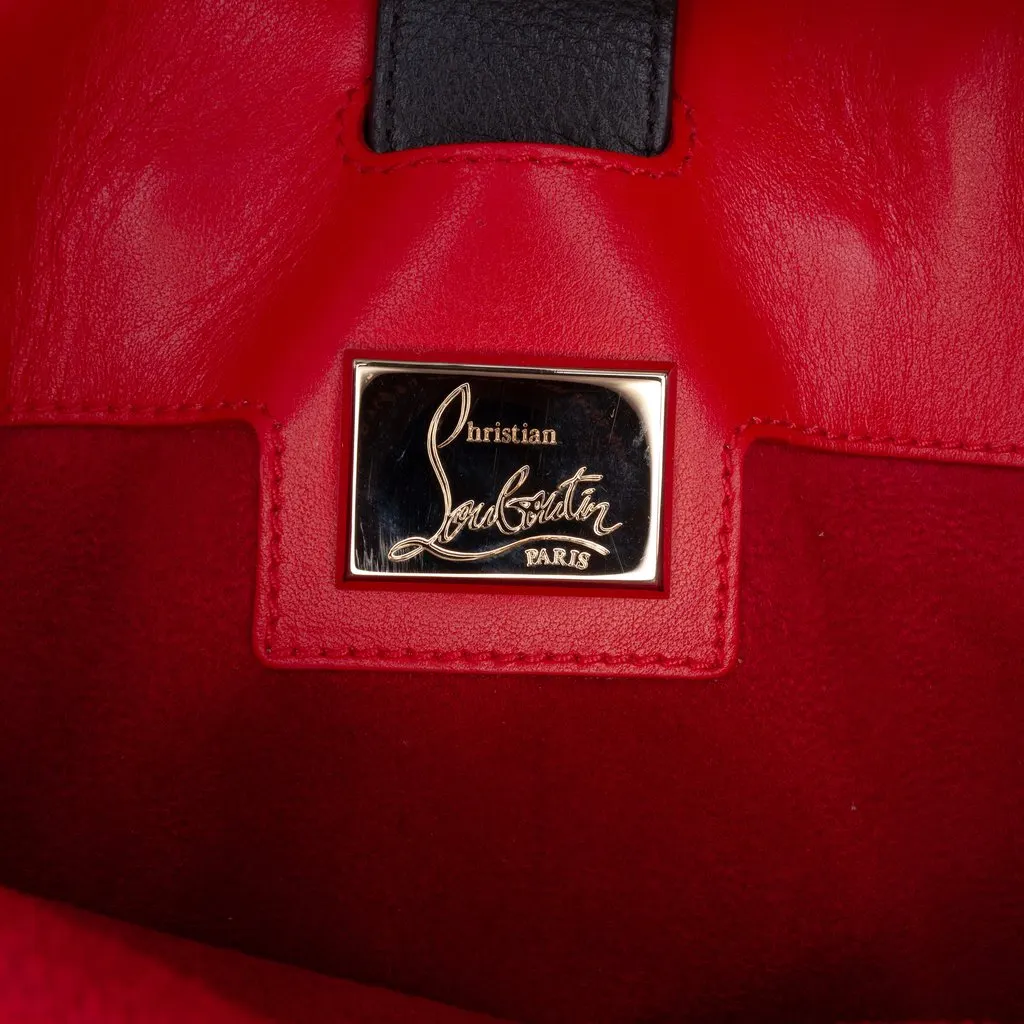 Christian Louboutin Medium Bicolor Grained Calfskin Paloma Spike Tote Red Leather Very good - Box View