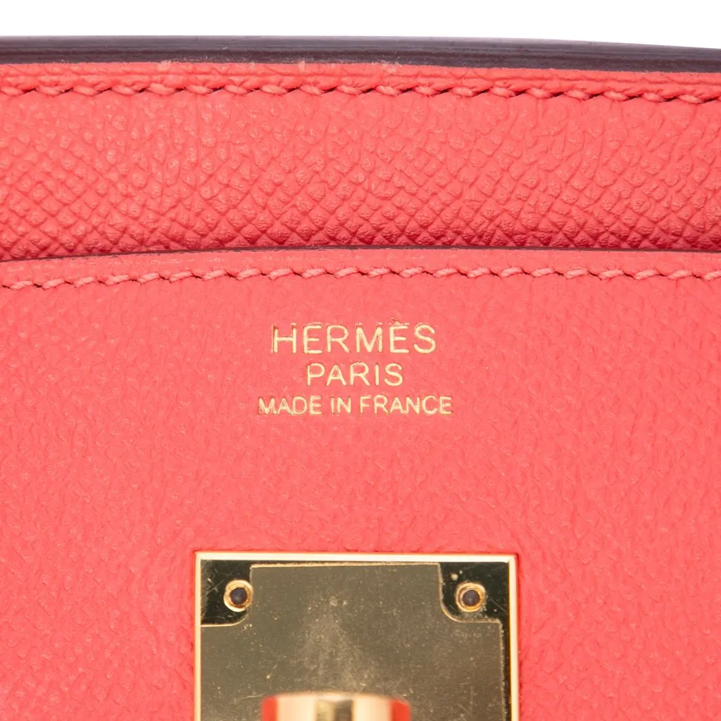 Hermès Clemence Birkin Retourne 30 Red Leather Very good - Box View