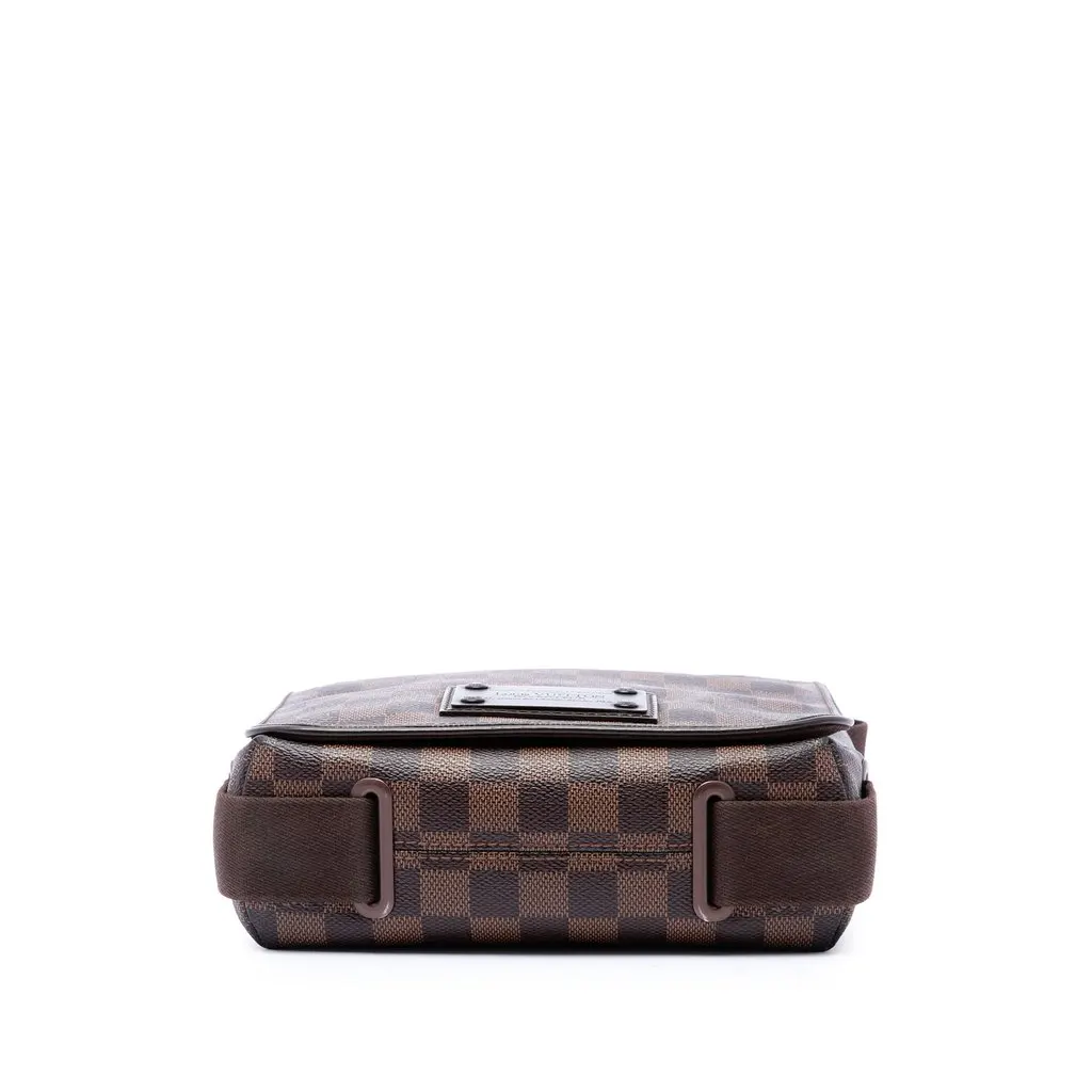 Louis Vuitton Damier Ebene Brooklyn PM Brown Canvas Very good - Inside View