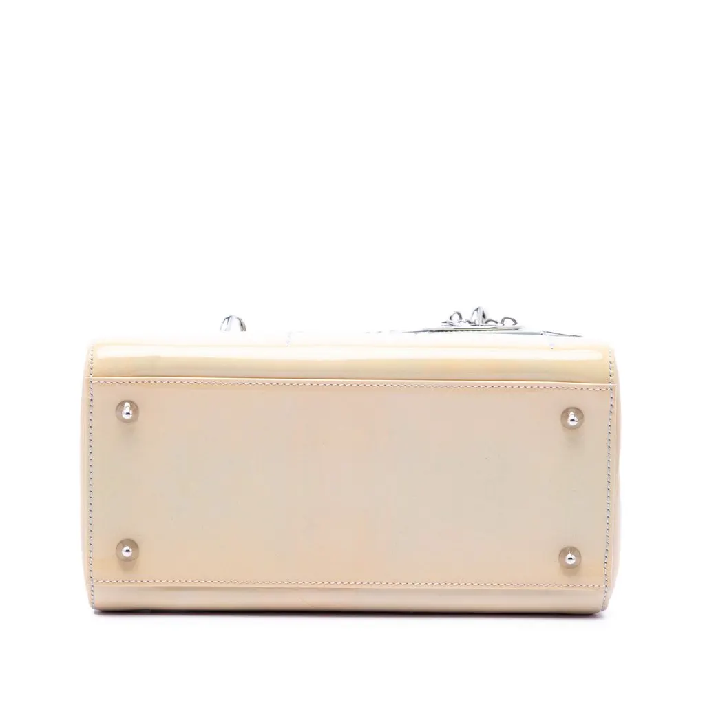 Dior Medium Ombre Patent Cannage Lady Dior Green Leather Very good - Inside View