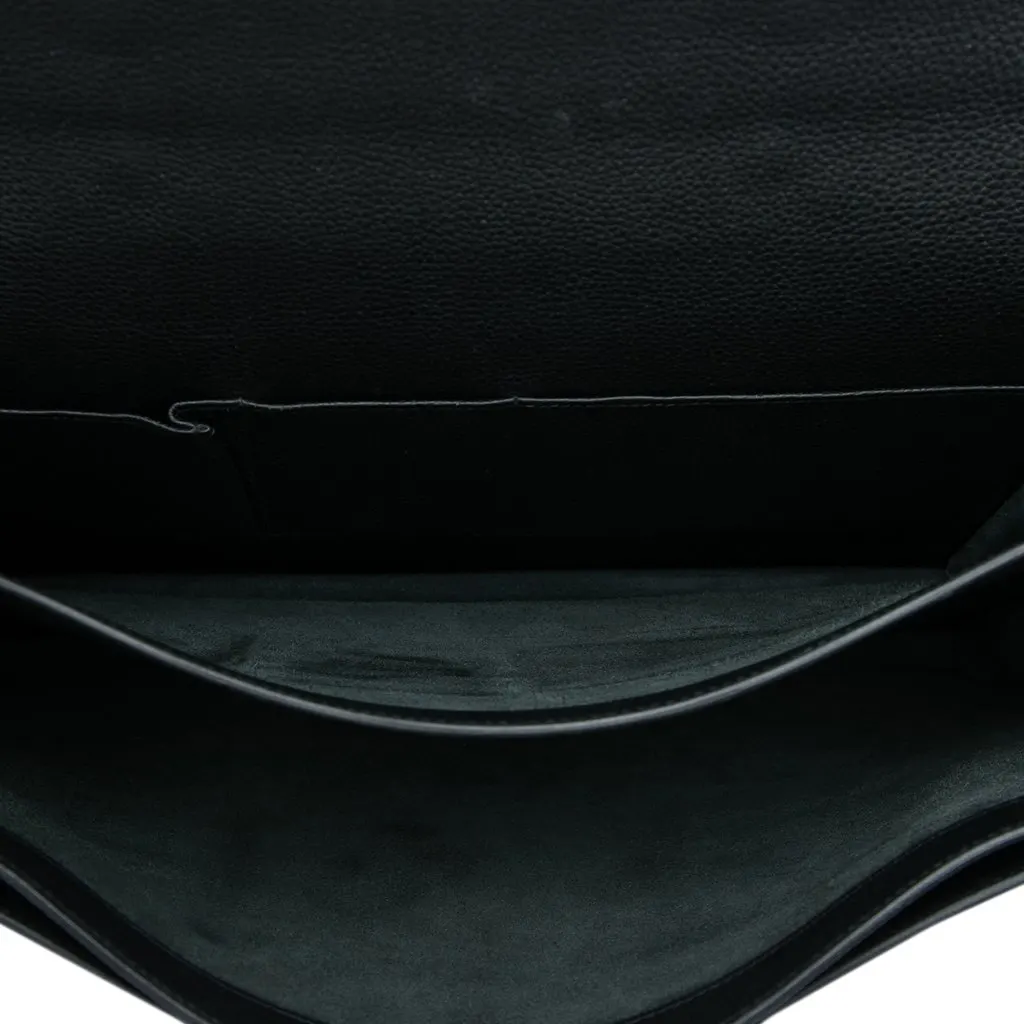 Hermès Togo Sac A Depeches 38 Black Leather Very good - Model View
