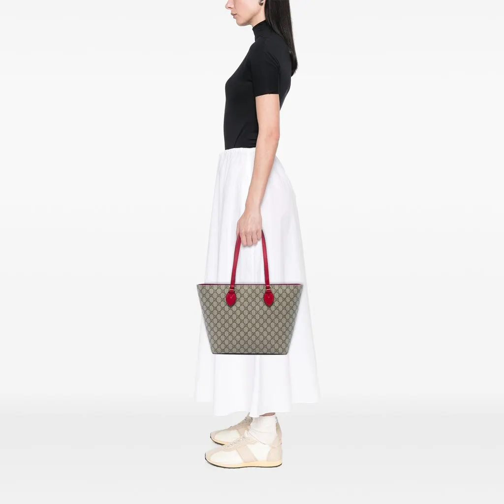 Gucci Medium GG Supreme Linea A Zip Tote Beige Canvas Good - Box View