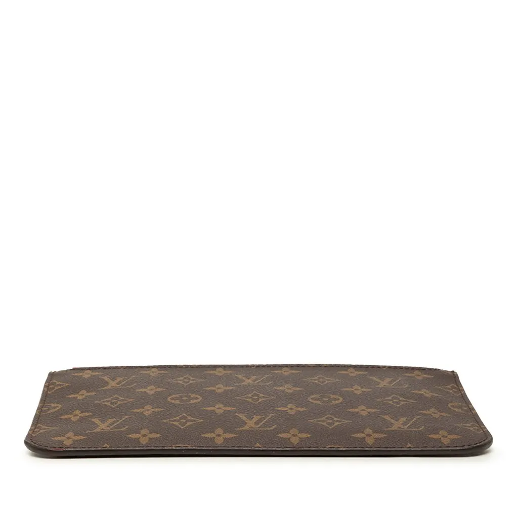 Louis Vuitton Monogram Neverfull MM Pouch Brown Very good - Inside View