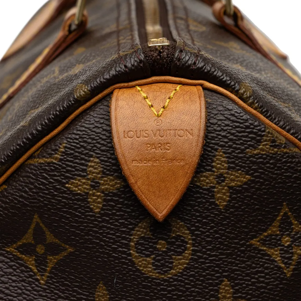 Louis Vuitton Monogram Speedy 35 Brown Canvas Good - Box View