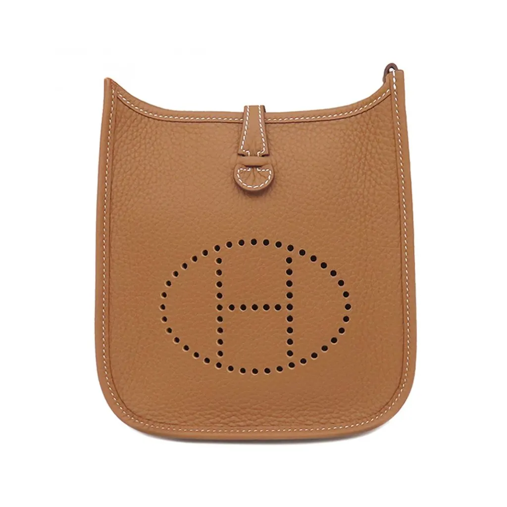 Hermès Clemence Evelyne 16 Amazone Brown Leather Never worn - Front View