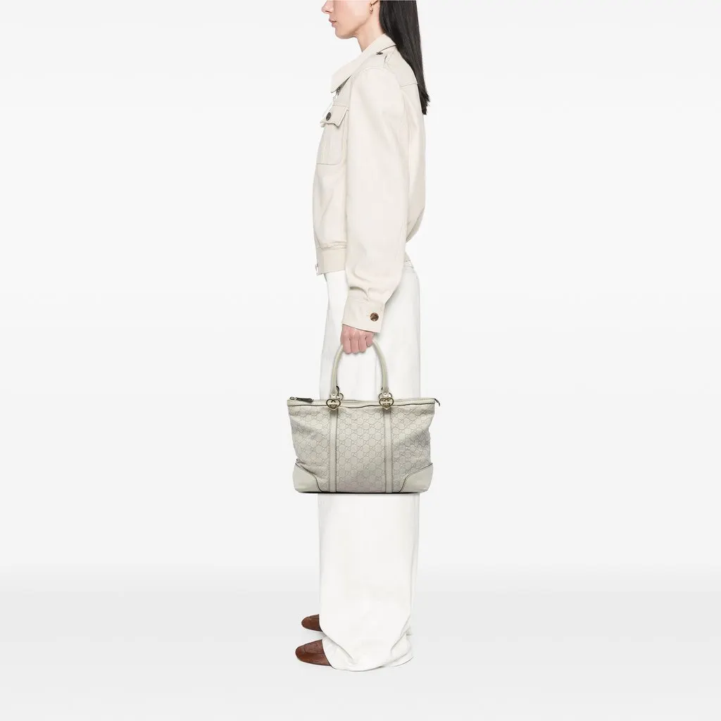 Gucci Guccissima Lovely Tote White Leather Good - Box View