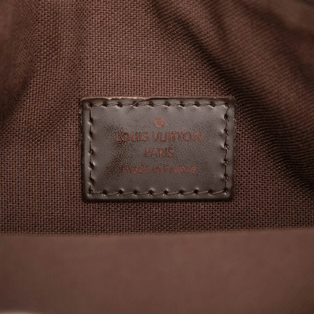 Louis Vuitton Damier Ebene Pochette Melville Brown Canvas Good - Box View