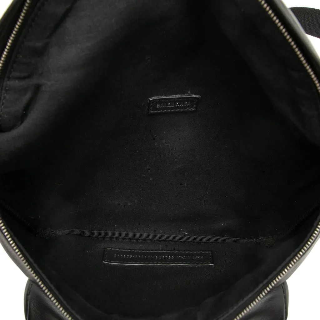 Balenciaga Leather Everyday Belt Bag XS Black Leather Very good - Model View