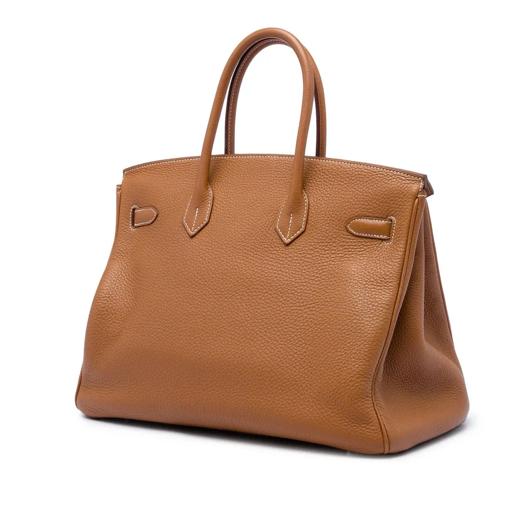 Hermès Togo Birkin Retourne 35 Brown Leather Very good - Back View